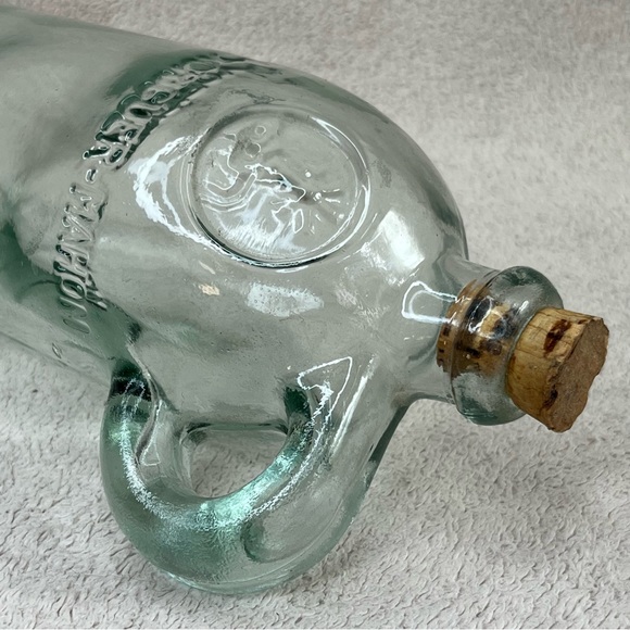 Vintage Glass Bottle w/Cork Gin Xoriguer-Mahon-Menorca, Spain-16oz-Vtg-90s-Retro - Picture 13 of 13